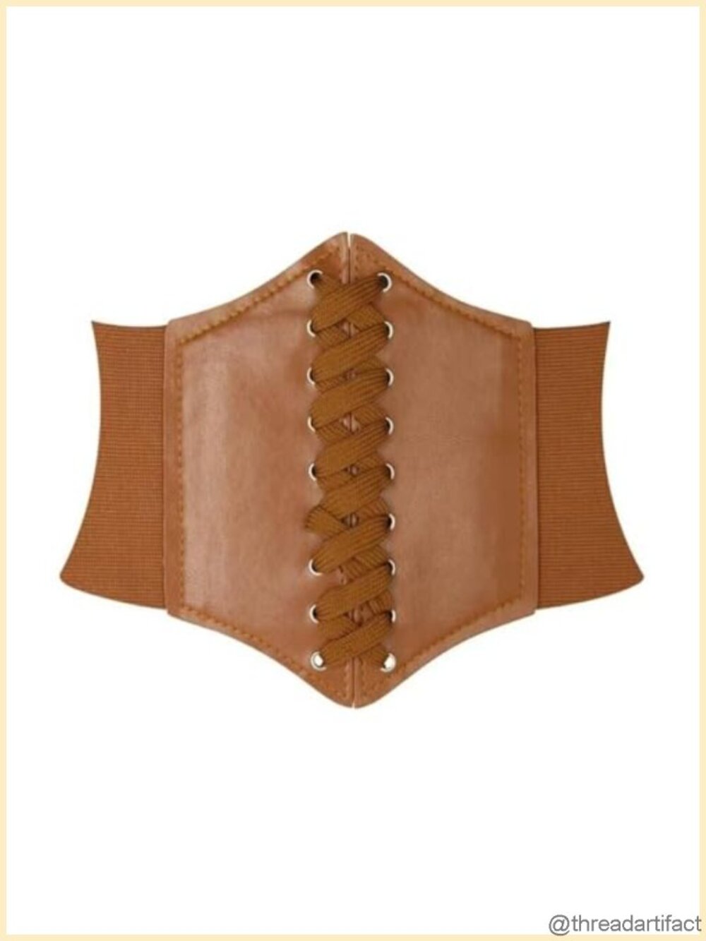 Wide Waistband Adjustable PU Corset Belt Elastic for Dresses and Shirts